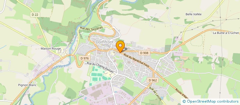 localisation de l'entreprise COMMUNAUTE PROFESSIONNELLE TERRITORIALE DE SANTE ORNE OUEST à LA FERTE MACE