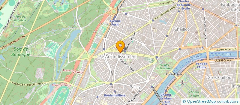 localisation de l'entreprise COMMUNAUTE PROFESSIONNELLE TERRITORIALE DE SANTE PARIS 16 - CPTS PARIS 16  PARIS