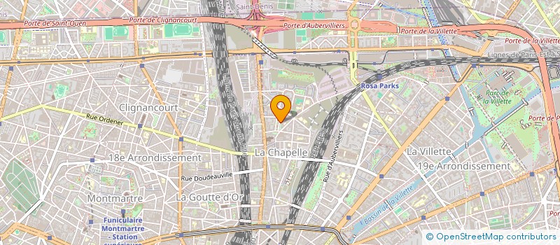 localisation de l'entreprise COMMUNAUTE PROFESSIONNELLE TERRITORIALE DE SANTE PARIS 18  PARIS