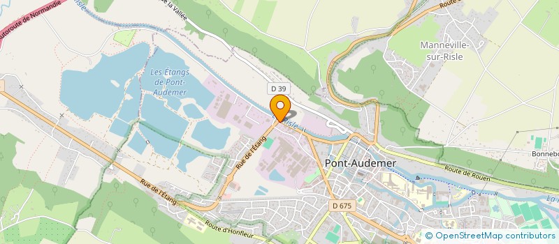 localisation de l'entreprise COMMUNAUTE PROFESSIONNELLE TERRITORIALE DE SANTE RISLE-SEINE (CPTS RISLE-SEINE)  PONT-AUDEMER