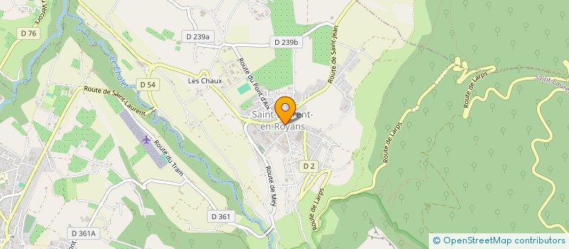 localisation de l'entreprise COMMUNAUTE PROFESSIONNELLE TERRITORIALE DE SANTE ROYANS VERCORS  SAINT-JEAN-EN-ROYANS