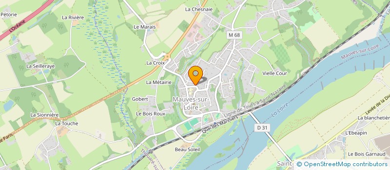 localisation de l'entreprise COMMUNAUTE PROFESSIONNELLE TERRITORIALE DE SANTE SANTE EST METROPOLE  MAUVES-SUR-LOIRE