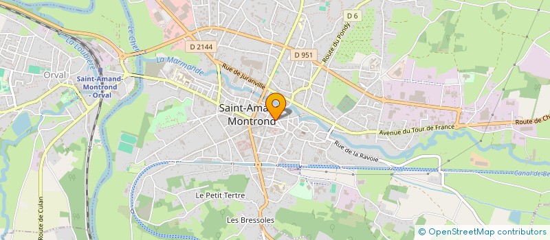 localisation de l'entreprise COMMUNAUTE PROFESSIONNELLE TERRITORIALE DE SANTE SUD CHER (CPTS SUD CHER)  SAINT-AMAND-MONTROND