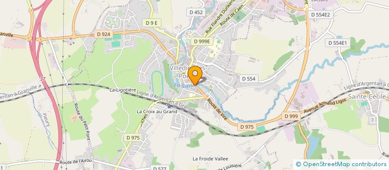 localisation de l'entreprise COMMUNAUTE PROFESSIONNELLE TERRITORIALE DE SANTE SUD-MANCHE  VILLEDIEU-LES-POELES-ROUFFIGNY