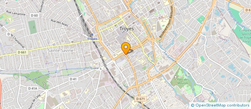 localisation de l'entreprise COMMUNAUTE PROFESSIONNELLE TERRITORIALE DE SANTE TROYES CHAMPAGNE METROPOLE à TROYES