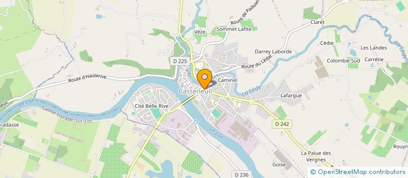 localisation de l'entreprise COMMUNAUTE PROFESSIONNELLE TERRITORIALE DE SANTE - VISIOSANTE47  CASSENEUIL