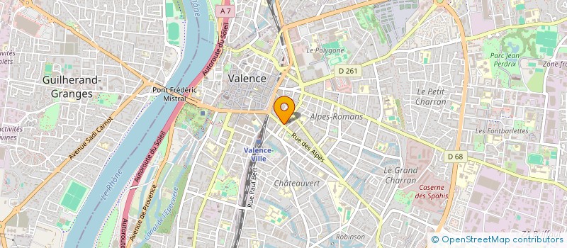 localisation de l'entreprise COMMUNAUTE PROFESSSIONNELLE TERRITORIALE DE SANTE GRAND VALENCE- CPTS GRAND VALENCE  VALENCE