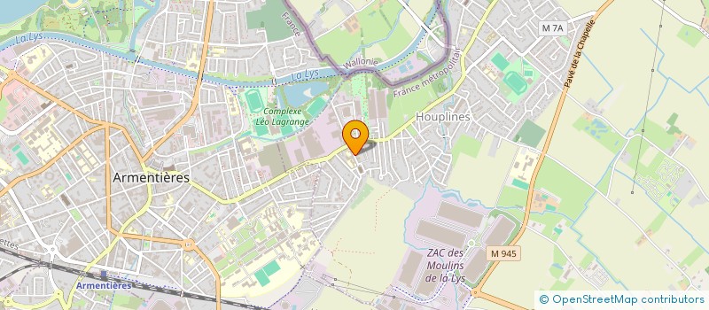 localisation de l'entreprise COMMUNAUTE SOEURS STE MARIE  HOUPLINES