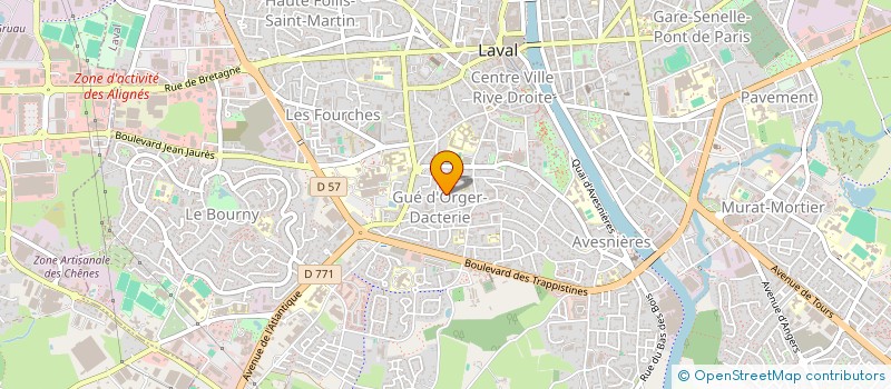 localisation de l'entreprise COMMUNAUTE ST JOSEPH à LAVAL