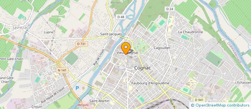localisation de l'entreprise COMMUNAUTE STE COLETTE à COGNAC