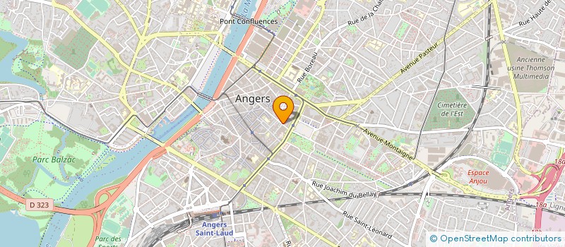 localisation de l'entreprise COMMUNAUTE URBAINE ANGERS LOIRE METROPOLE à ANGERS