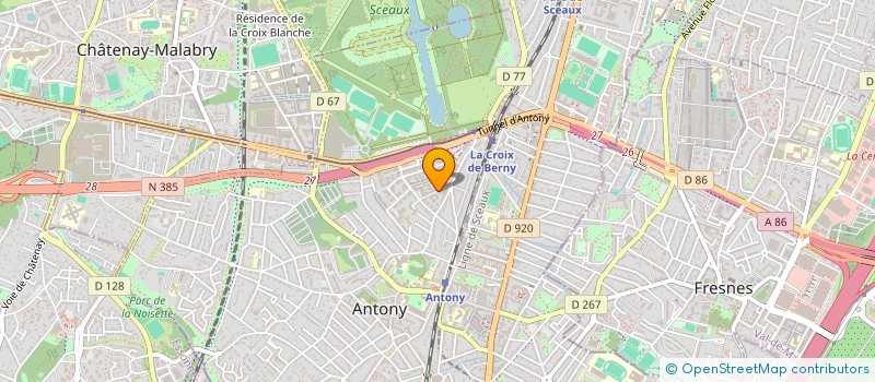 localisation de l'entreprise COMMUNAUTES EN SUNBIOSE à ANTONY