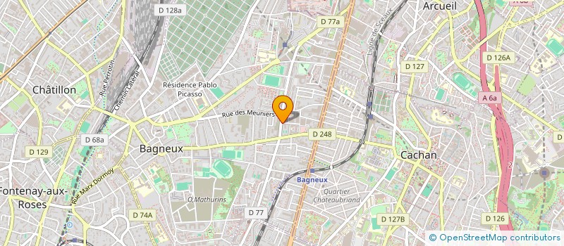 localisation de l'entreprise COMMUNAUTES PROFESSIONNELLES TERRITORIALES DE SANTE DE BAGNEUX à BAGNEUX