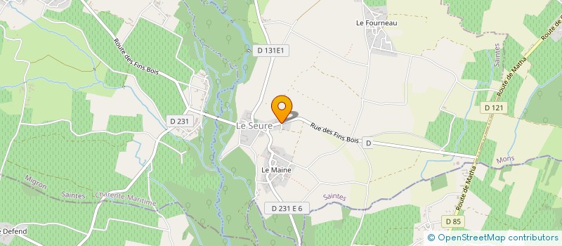 localisation de l'entreprise COMMUNDE DE LE SEURE  LE SEURE