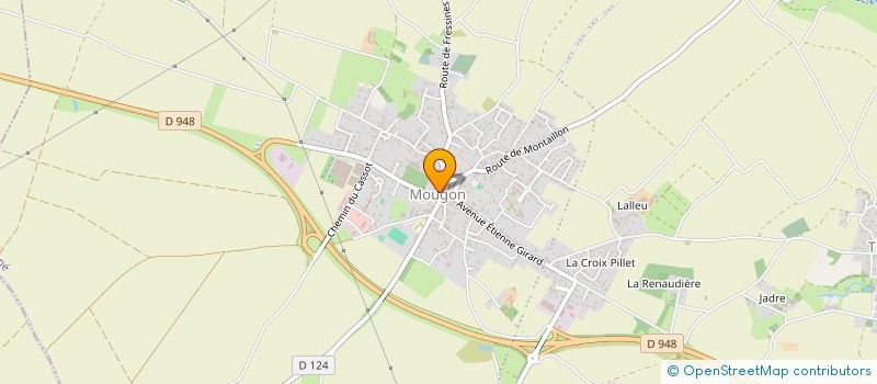 localisation de l'entreprise COMMUNE AIGONDIGNE  AIGONDIGNE