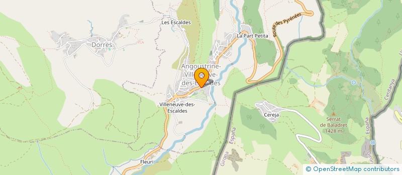 localisation de l'entreprise COMMUNE ANGOUSTRINE VILLENEUVE ESCALDE  ANGOUSTRINE-VILLENEUVE-DES-ESCALDES