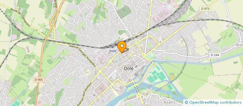 localisation de l'entreprise COMMUNE ASSOCIEE D'AZANS à DOLE