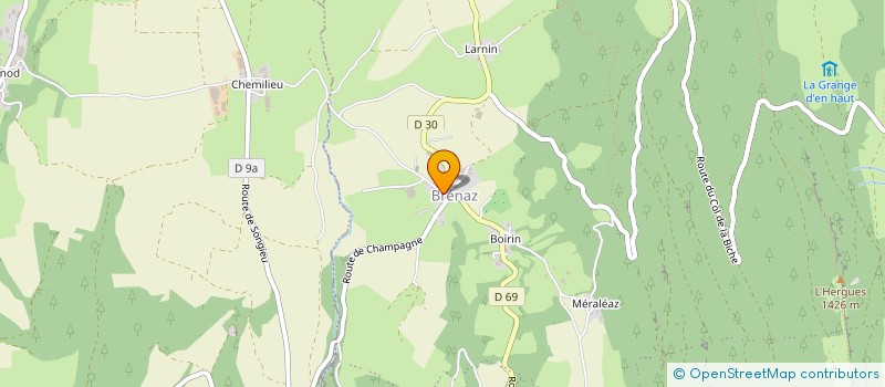 localisation de l'entreprise COMMUNE ASSOCIEE DE CHARANCIN à VALROMEY-SUR-SERAN