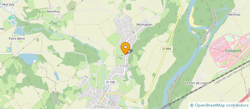 localisation de l'entreprise COMMUNE ASSOCIEE DE LOYES  VILLIEU-LOYES-MOLLON