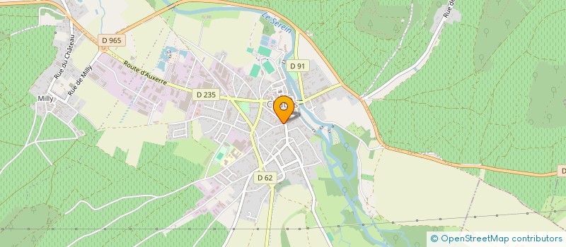 localisation de l'entreprise COMMUNE ASSOCIEE DE MILLY  CHABLIS