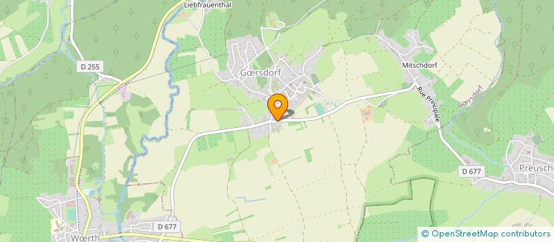 localisation de l'entreprise COMMUNE ASSOCIEE DE MITSCHDORF  GOERSDORF