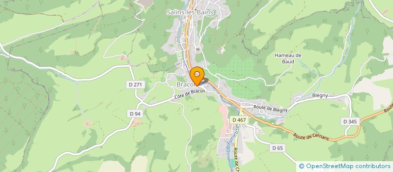 localisation de l'entreprise COMMUNE ASSOCIEE DE MOUTAINE  PONT D'HERY