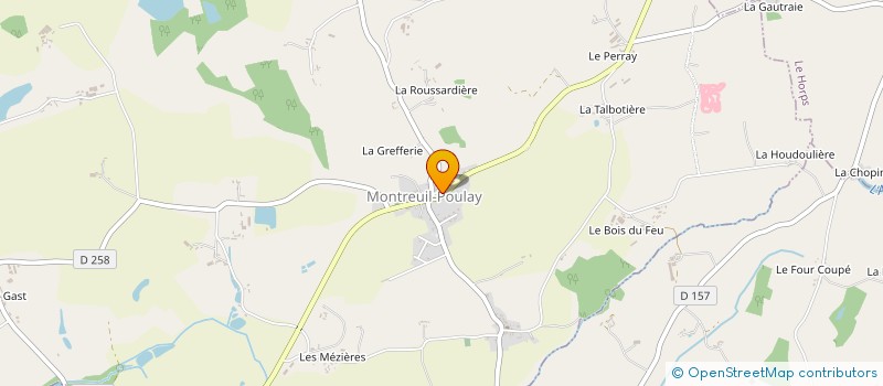localisation de l'entreprise COMMUNE ASSOCIEE DE POULAY à MONTREUIL-POULAY