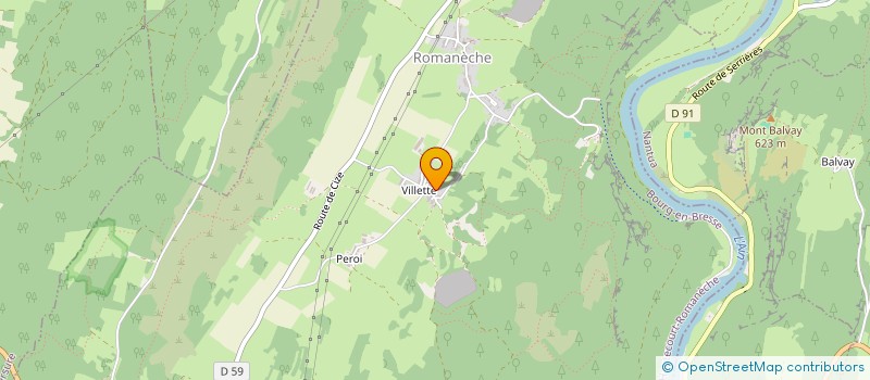 localisation de l'entreprise COMMUNE ASSOCIEE DE ROMANECHE  HAUTECOURT-ROMANECHE