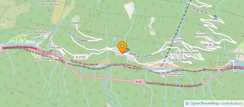 localisation de l'entreprise COMMUNE ASSOCIEE DE THYL  SAINT-MICHEL-DE-MAURIENNE