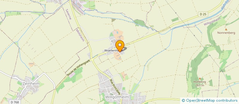 localisation de l'entreprise COMMUNE ASSOCIEE DE WOELLENHEIM  WILLGOTTHEIM