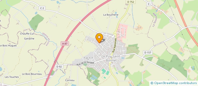 localisation de l'entreprise COMMUNE ASSOCIEE DU PUY SAINT BONNET à CHOLET