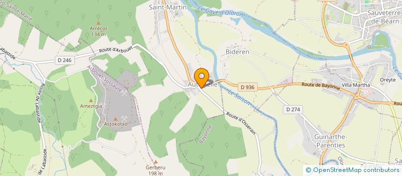 localisation de l'entreprise COMMUNE AUTEVIELLE ST MARTIN BIDEREN  AUTEVIELLE-SAINT-MARTIN-BIDEREN