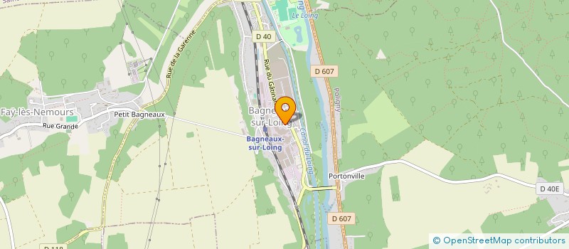 localisation de l'entreprise COMMUNE BAGNEAUX SUR LOING  BAGNEAUX-SUR-LOING