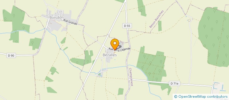 localisation de l'entreprise COMMUNE BEZALLES  BEZALLES