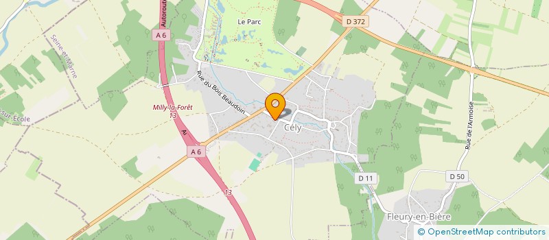 localisation de l'entreprise COMMUNE CELY  CELY