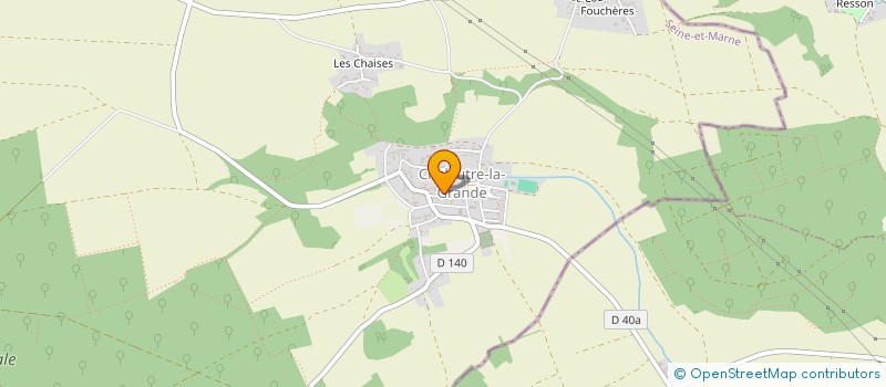 localisation de l'entreprise COMMUNE CHALAUTRE LA GRANDE  CHALAUTRE-LA-GRANDE