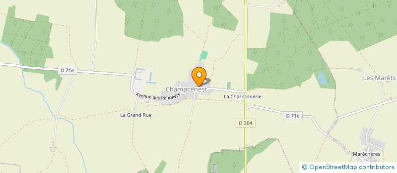 localisation de l'entreprise COMMUNE CHAMPCENEST  CHAMPCENEST