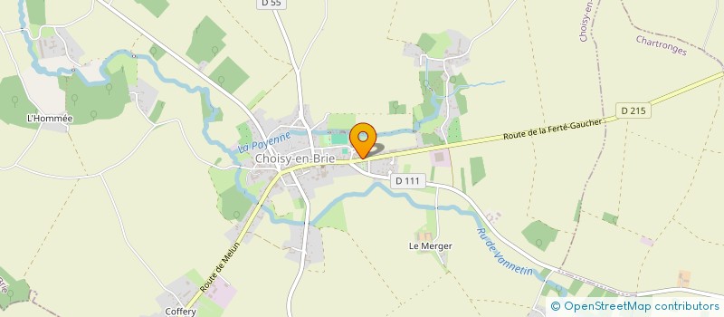 localisation de l'entreprise COMMUNE CHOISY EN BRIE  CHOISY-EN-BRIE