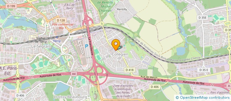 localisation de l'entreprise COMMUNE COLLEGIEN  COLLEGIEN