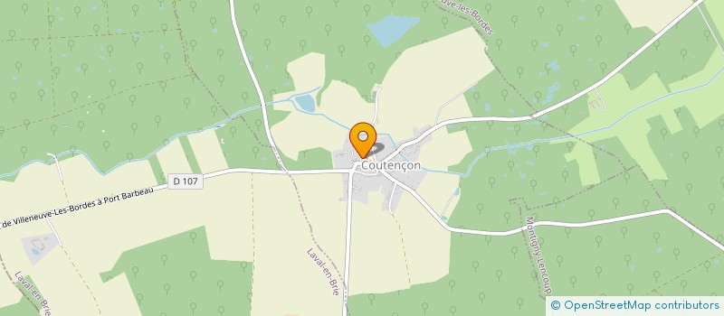 localisation de l'entreprise COMMUNE COUTENCON  COUTENCON
