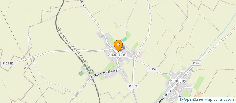 localisation de l'entreprise COMMUNE D ABANCOURT à ABANCOURT