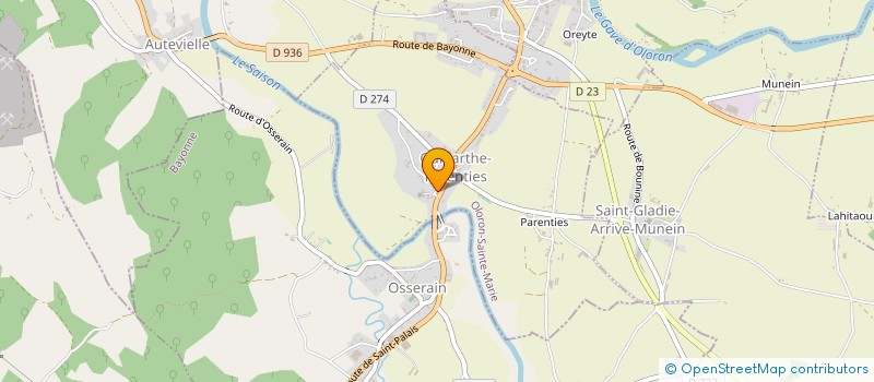 localisation de l'entreprise COMMUNE D ABITAIN à ABITAIN