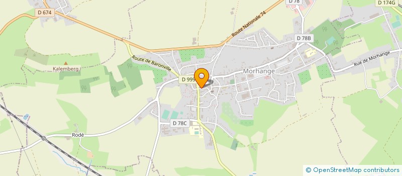 localisation de l'entreprise COMMUNE D'ACHAIN  ACHAIN