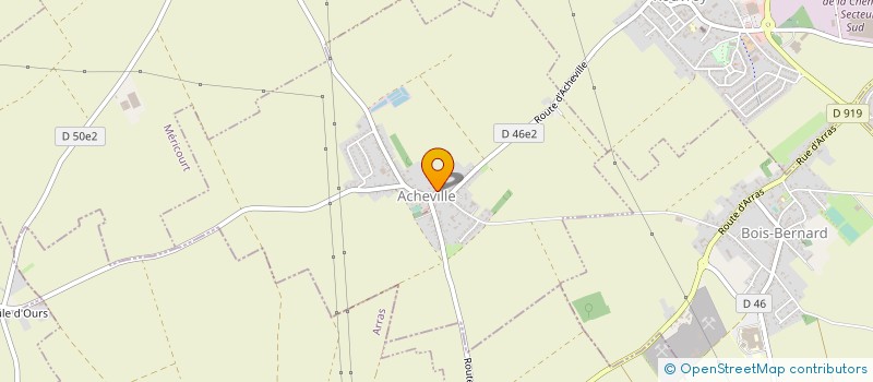 localisation de l'entreprise COMMUNE D'ACHEVILLE  ACHEVILLE
