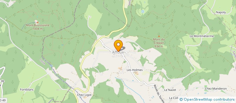 localisation de l'entreprise COMMUNE D AFFOUX à AFFOUX