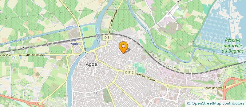 localisation de l'entreprise COMMUNE D AGDE à AGDE