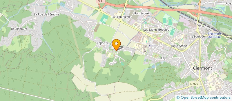 localisation de l'entreprise COMMUNE D'AGNETZ à AGNETZ