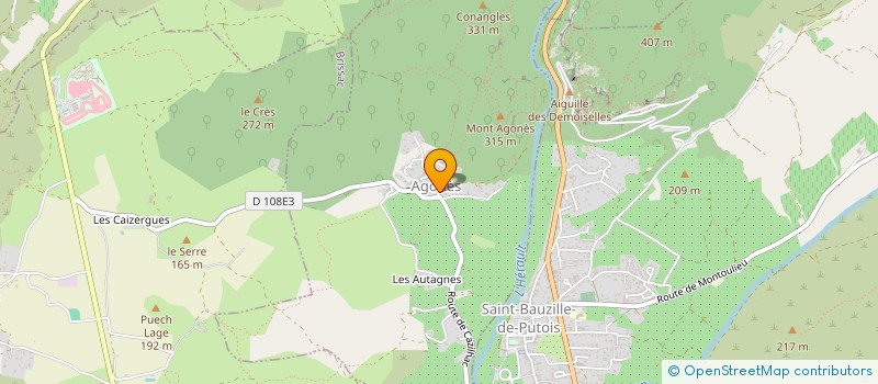 localisation de l'entreprise COMMUNE D AGONES  AGONES