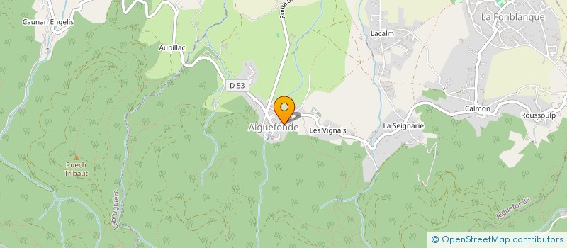 localisation de l'entreprise COMMUNE D AIGUEFONDE à AIGUEFONDE