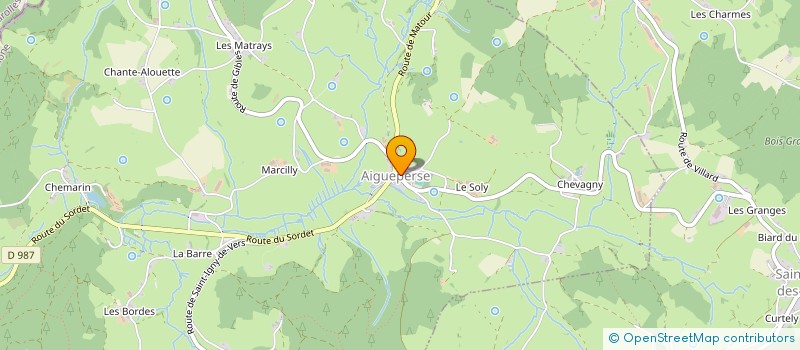 localisation de l'entreprise COMMUNE D AIGUEPERSE à AIGUEPERSE